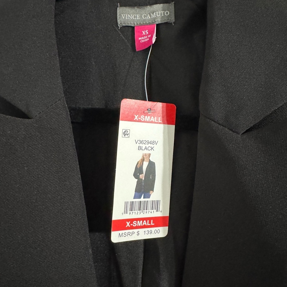 Vince Camuto XS Women's Black Blazer - Picture 2 of 4